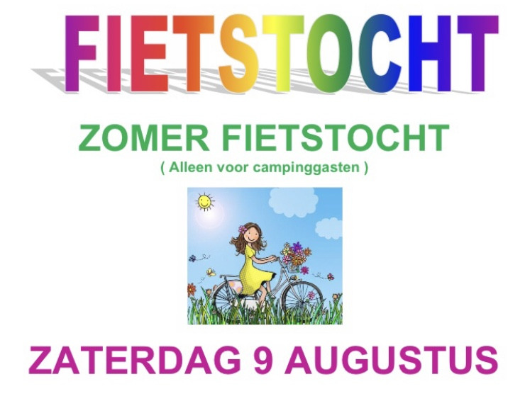 Fietstocht zaterdag 9 augustus - 