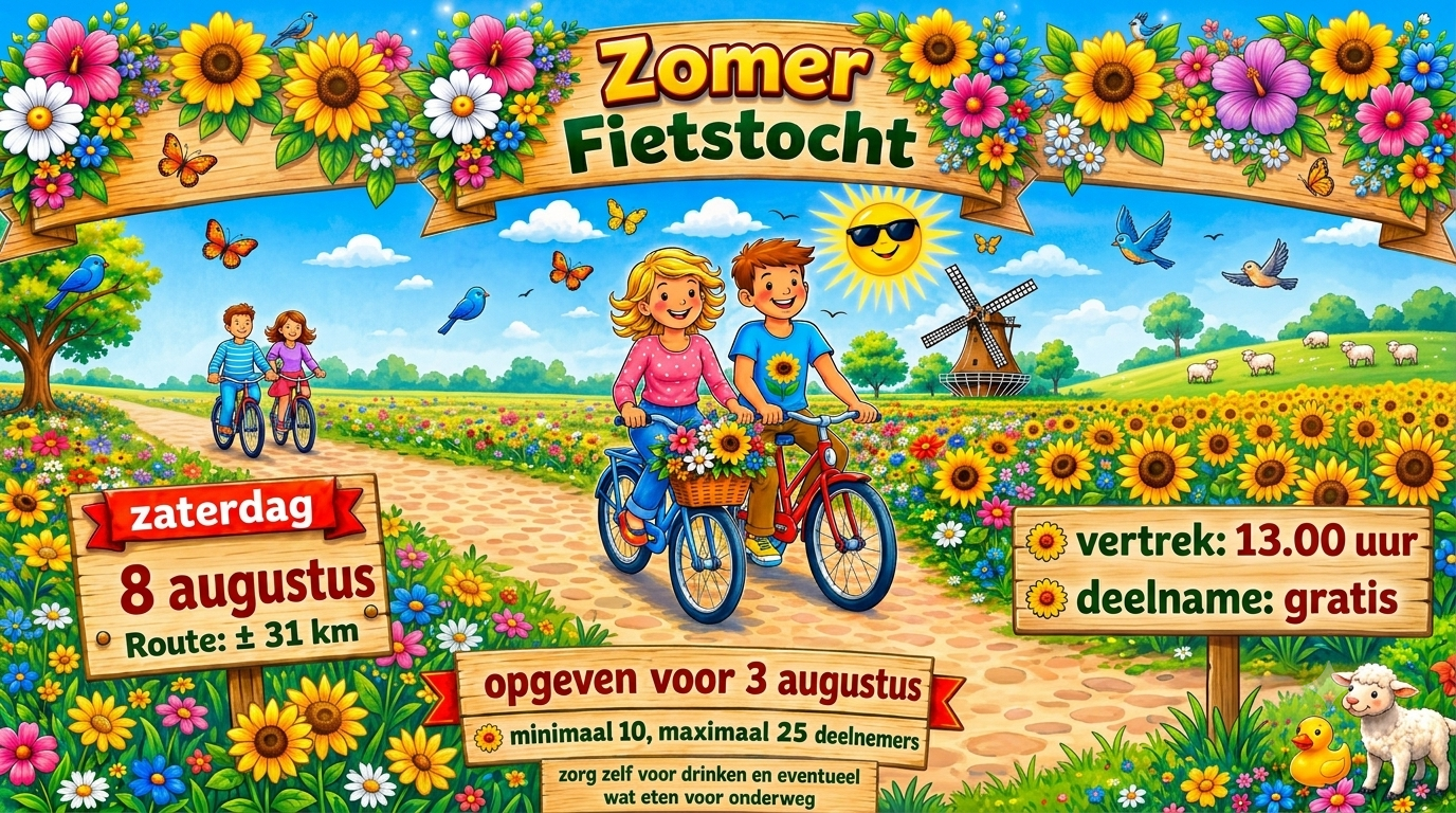Fiets mee met de Zomer Fietstocht van Camping het Vogelnest! - 